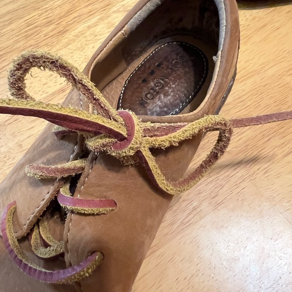 🌻🌹Covington tan leather 90’s 70s vibes 😎clogs/lace up size 8.5 EUC!🌹🌻 - Picture 4 of 16